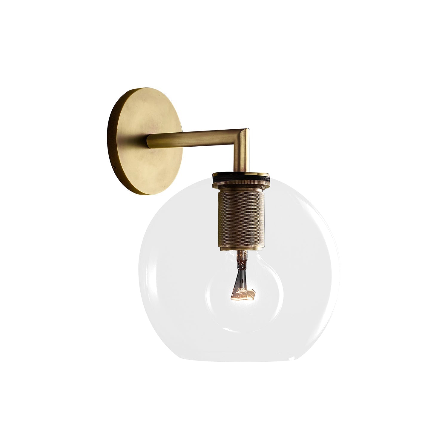 Armed Retro Brass Wall Sconce