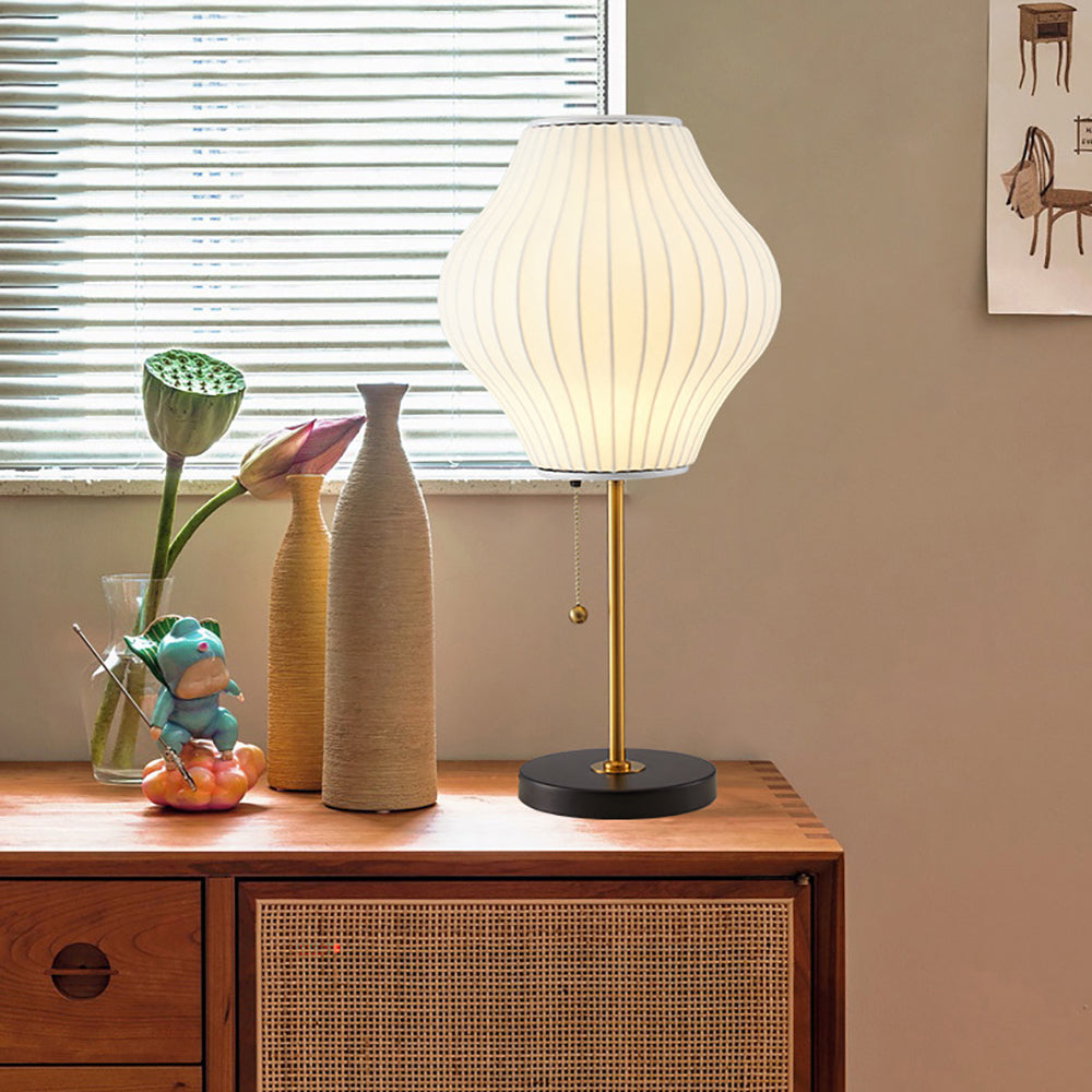 Creative Cream Silk White Table Lamp